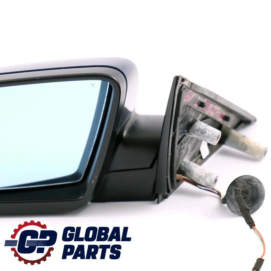 BMW 5 Series E60 E61 Heated Left Wing Mirror N/S Mysticblau Blue Metallic - A07 - SKU rhd-7189487-MYS - Part number 7189487