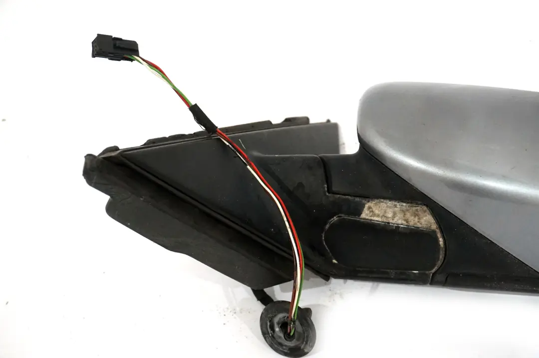 BMW 5 Series E60 E61 Heated Left Wing Mirror N/S Silbergrau Silver Grey - SKU rhd-7189487-SBG - Part number 7189487
