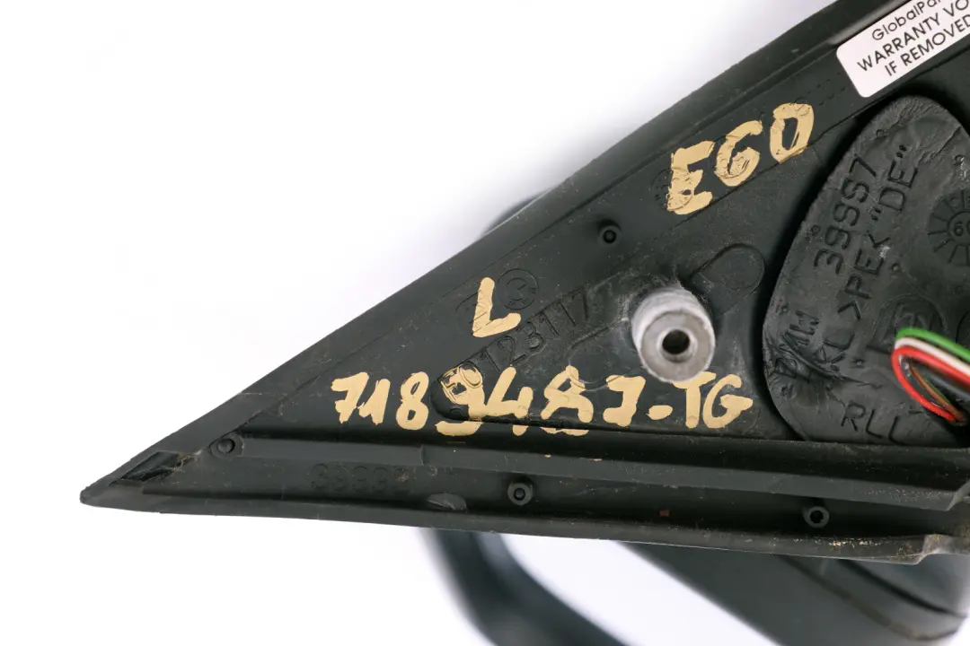 Heated Left Wing Mirror N/S Tiefgruen Deep Green - A43 to BMW 5 Series E60 E61 LCI with Part number 7189573 BMW 5 Series E60 E61 LCI Heated Left Wing Mirror N/S Tiefgruen Deep Green - A43 - SKU rhd-7189573-TG - Part number 7189573