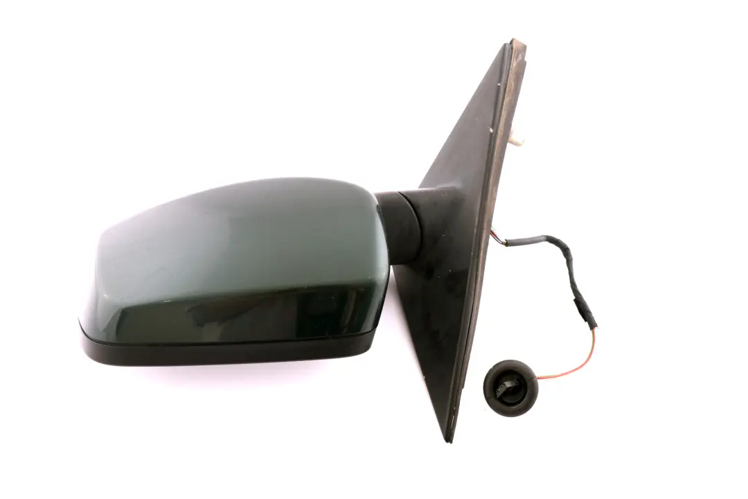BMW 5 Series E60 E61 LCI Heated Left Wing Mirror N/S Tiefgruen Deep Green - A43 - SKU rhd-7189573-TG - Part number 7189573