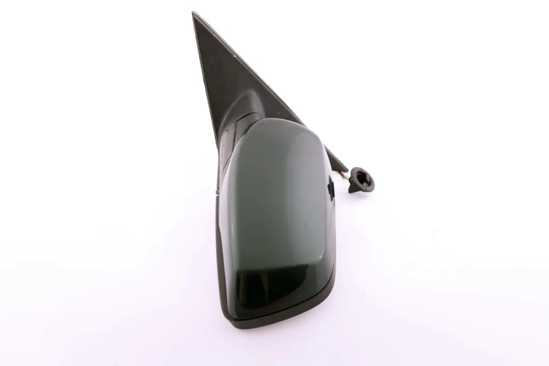 BMW 5 Series E60 E61 LCI Heated Left Wing Mirror N/S Tiefgruen Deep Green - A43 - SKU rhd-7189573-TG - Part number 7189573