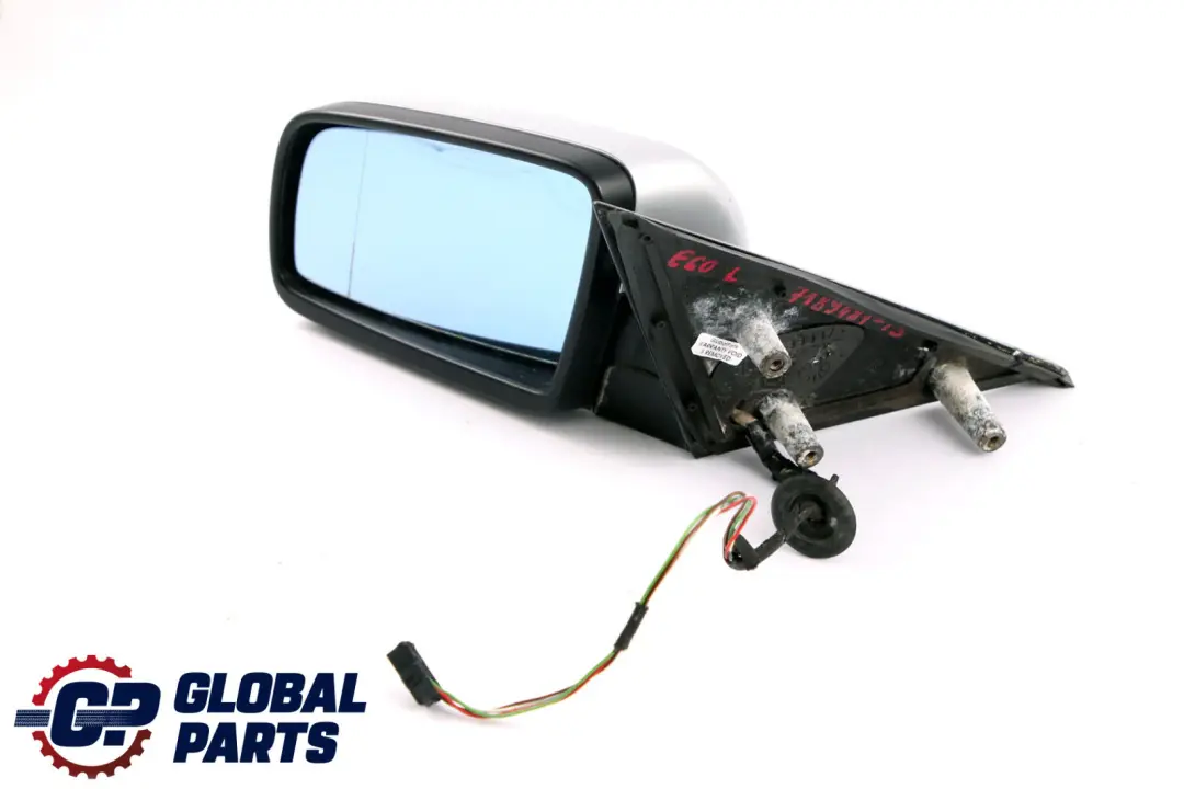 BMW 5 Series E60 E61 Heated Left Wing Mirror N/S Titansilber Titanium Silver - SKU rhd-7189487-TS - Part number 7189487