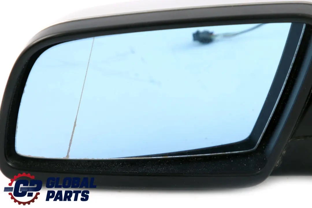BMW 5 Series E60 E61 Heated Left Wing Mirror N/S Titansilber Titanium Silver - SKU rhd-7189487-TS - Part number 7189487