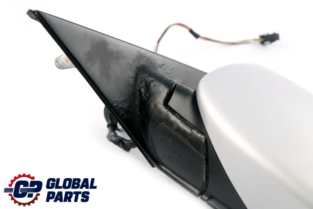 BMW 5 Series E60 E61 Heated Left Wing Mirror N/S Titansilber Titanium Silver - SKU rhd-7189487-TS - Part number 7189487