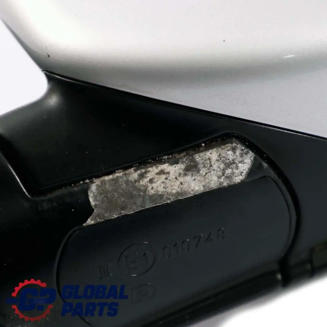 BMW 5 Series 2 E60 E61 Heated Left Wing Mirror N/S Titansilber Titanium Silver - SKU rhd-7189487-TS2 - Part number 7189487
