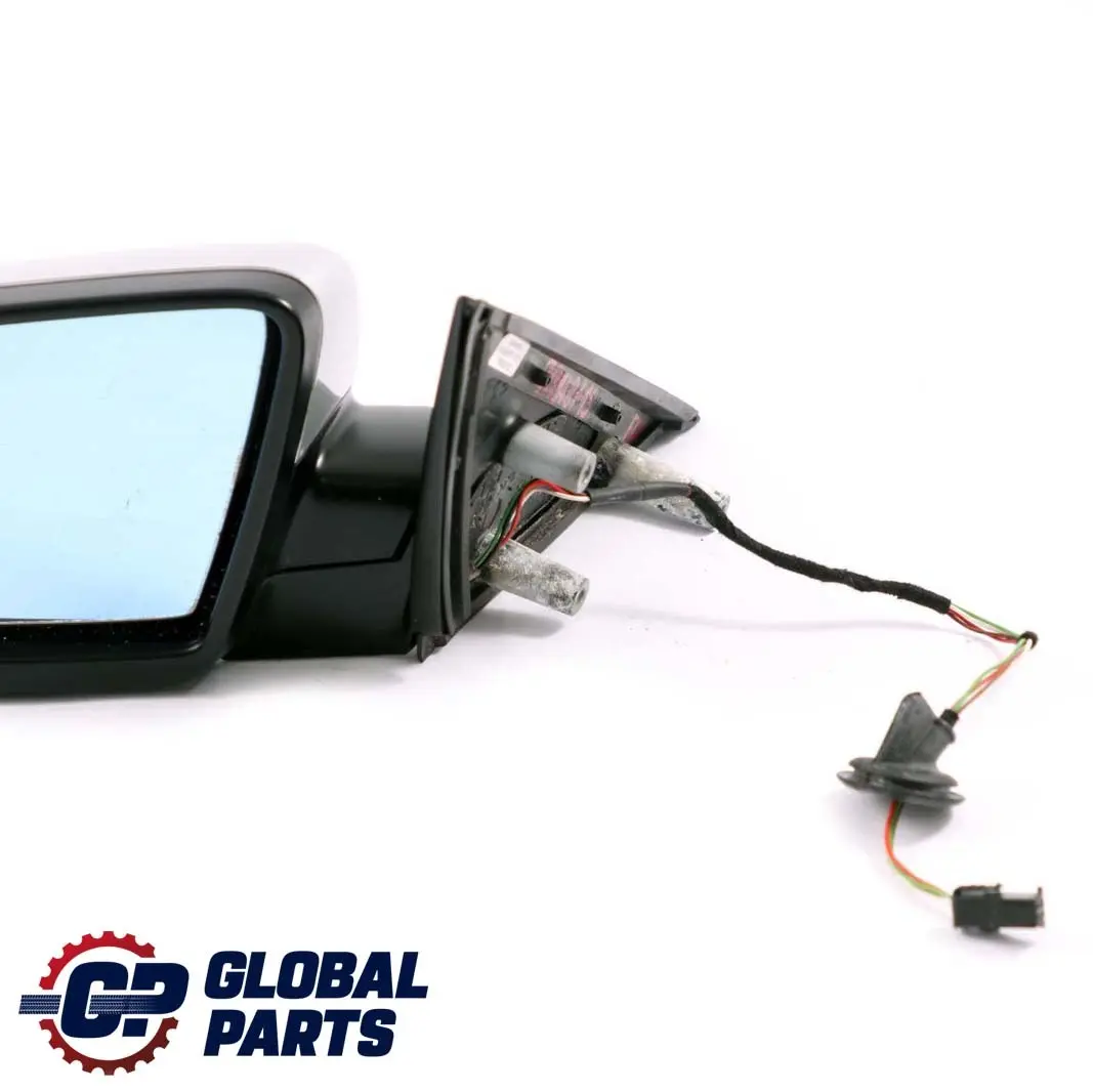BMW 5 Series 2 E60 E61 Heated Left Wing Mirror N/S Titansilber Titanium Silver - SKU rhd-7189487-TS2 - Part number 7189487
