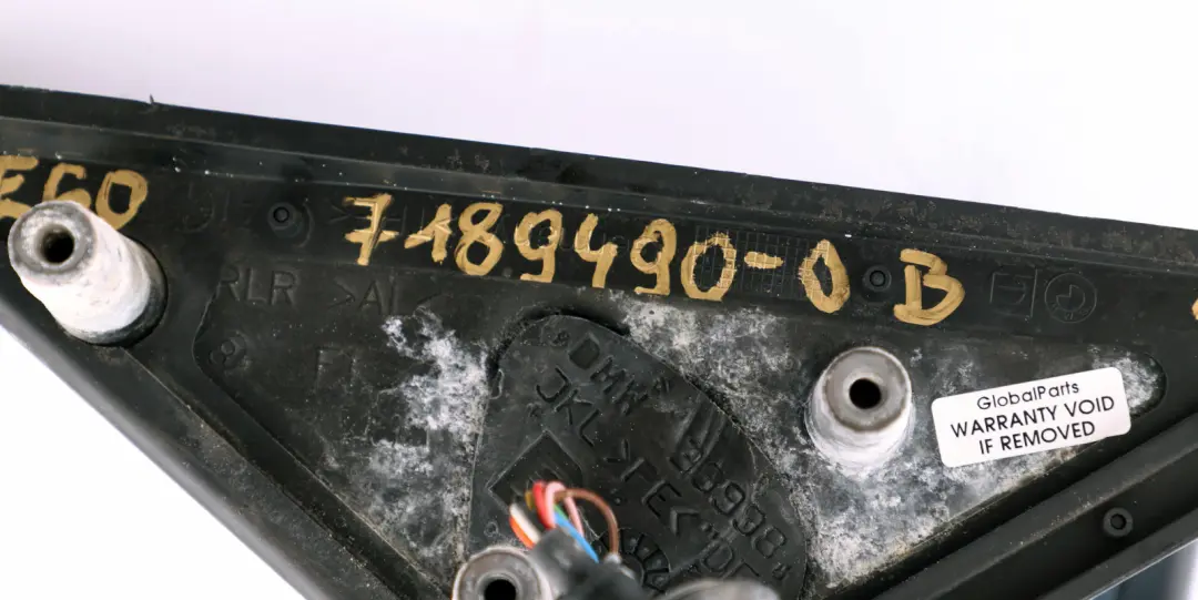 Heated Right Wing Mirror O/S Orientblau Orient Blue to BMW 5 Series E60 E61 with Part number 7189490 BMW 5 Series E60 E61 Heated Right Wing Mirror O/S Orientblau Orient Blue - SKU rhd-7189490-OB - Part number 7189490