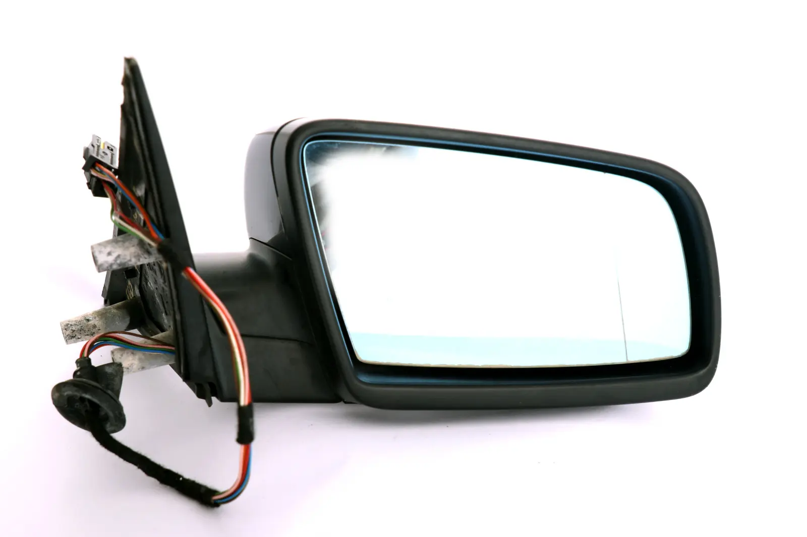 BMW 5 Series E60 E61 Heated Right Wing Mirror O/S Orientblau Orient Blue