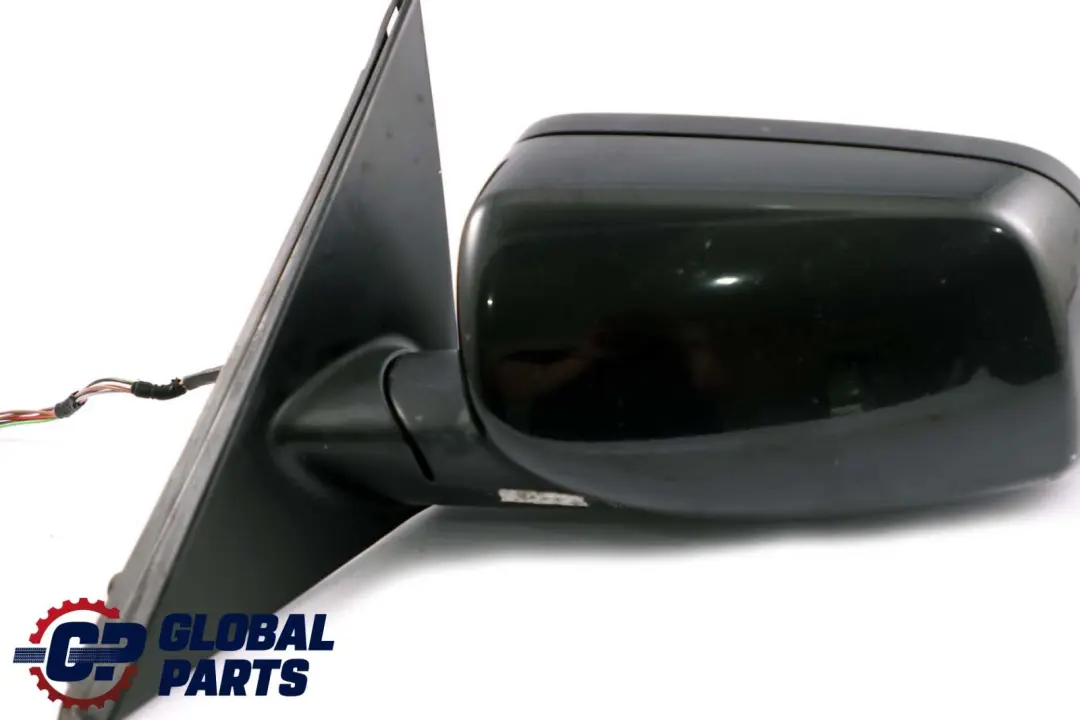 BMW 5 Series E60 E61 Heated Left Wing Mirror N/S Black Sapphire - SKU rhd-7189495-BS - Part number 7189495