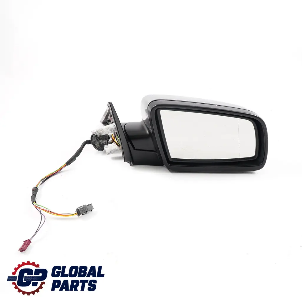 BMW 5 E60 E61 Auto Dip Power Fold Right Wing Mirror O/S Silbergrau Silver Grey - SKU rhd-7189502-SBG - Part number 7189502