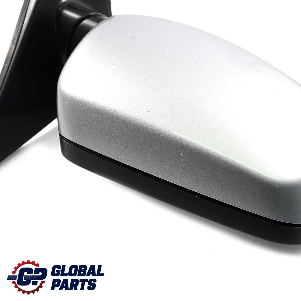 BMW 5 E60 E61 Auto Dip Power Fold Right Wing Mirror O/S Silbergrau Silver Grey - SKU rhd-7189502-SBG - Part number 7189502