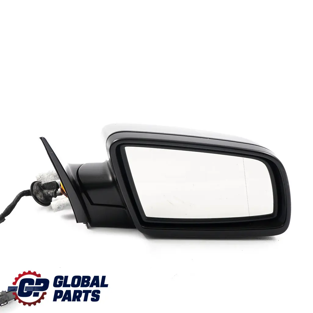 BMW 5 E60 E61 Auto Dip Power Fold Right Wing Mirror O/S Silbergrau Silver Grey - SKU rhd-7189502-SBG - Part number 7189502
