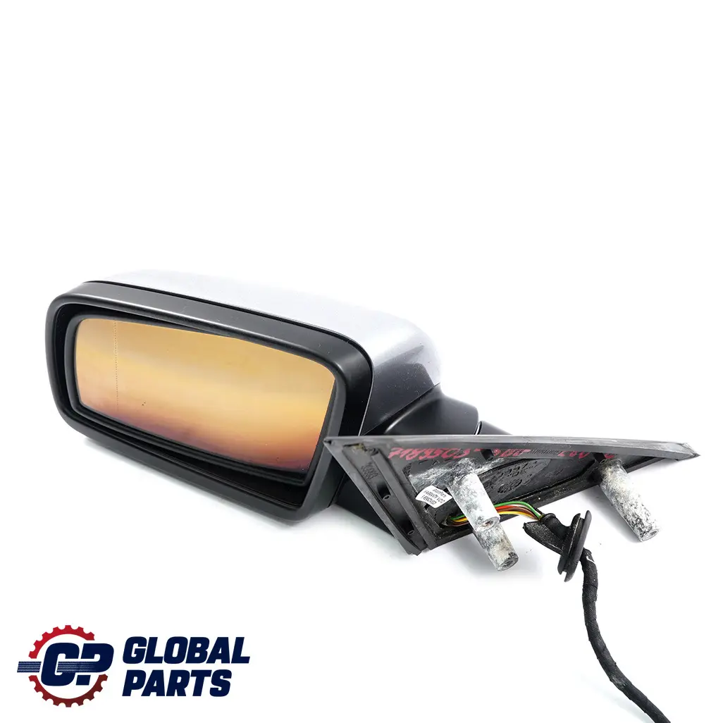 BMW 5 E60 E61 Auto Dip Power Fold Left Wing Mirror N/S Silbergrau Silver Grey - SKU rhd-7189503-SBG - Part number 7189503