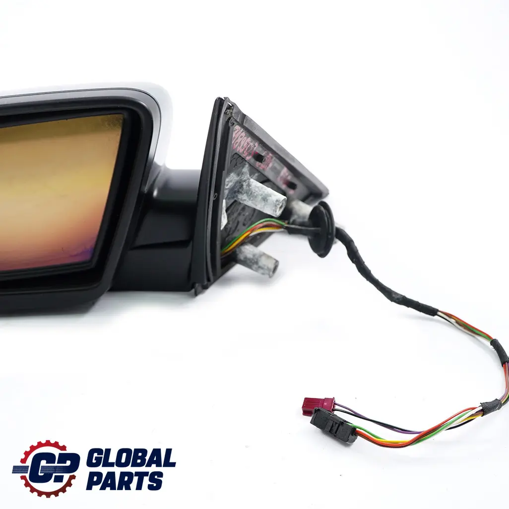BMW 5 E60 E61 Auto Dip Power Fold Left Wing Mirror N/S Silbergrau Silver Grey - SKU rhd-7189503-SBG - Part number 7189503
