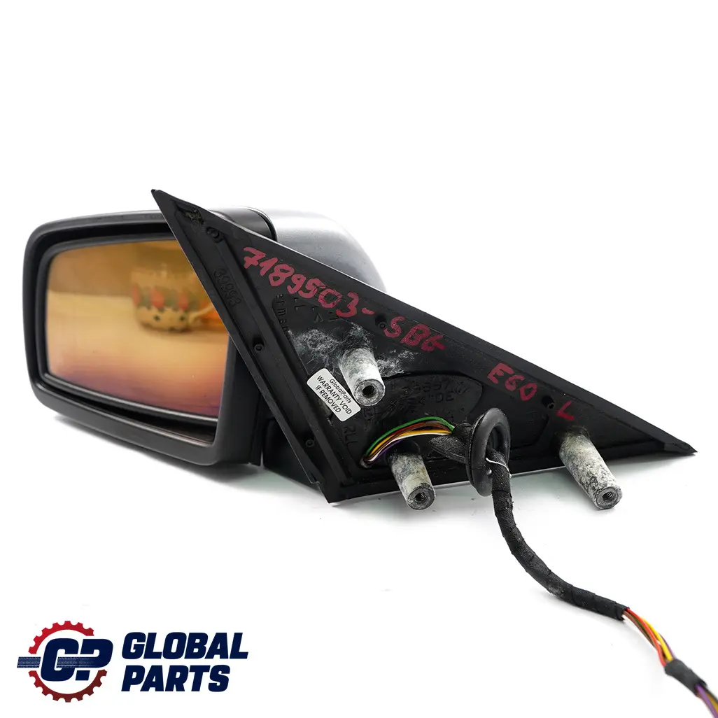 BMW 5 E60 E61 Auto Dip Power Fold Left Wing Mirror N/S Silbergrau Silver Grey - SKU rhd-7189503-SBG - Part number 7189503