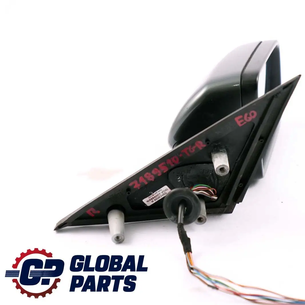 BMW 5 Series E60 E61 Heated Right Wing Mirror Lightpacked O/S Titangrau Grey - SKU rhd-7189510-TGR - Part number 7189510