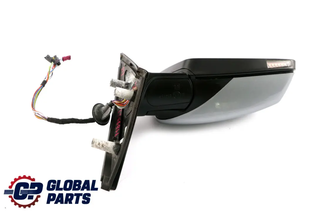 BMW 5 Series E60 E61 Auto Dip Right Wing Mirror O/S Silbergrau Silver Grey A08 - SKU rhd-7189522-SBG - Part number 7189522