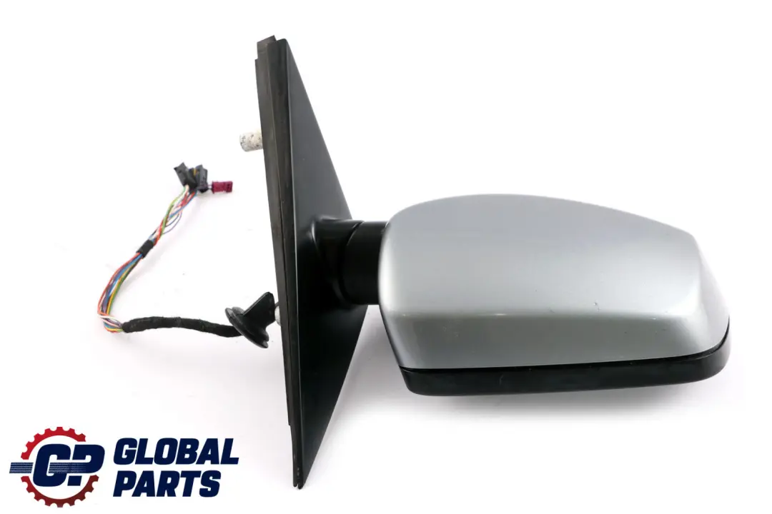 BMW 5 Series E60 E61 Auto Dip Right Wing Mirror O/S Silbergrau Silver Grey A08 - SKU rhd-7189522-SBG - Part number 7189522