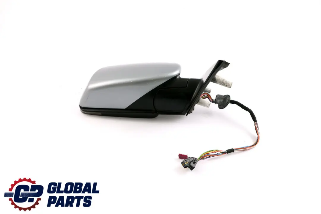 BMW 5 Series E60 E61 Auto Dip Right Wing Mirror O/S Silbergrau Silver Grey A08 - SKU rhd-7189522-SBG - Part number 7189522
