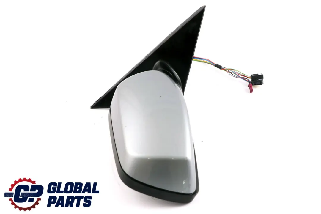 BMW 5 Series E60 E61 Auto Dip Right Wing Mirror O/S Silbergrau Silver Grey A08 - SKU rhd-7189522-SBG - Part number 7189522