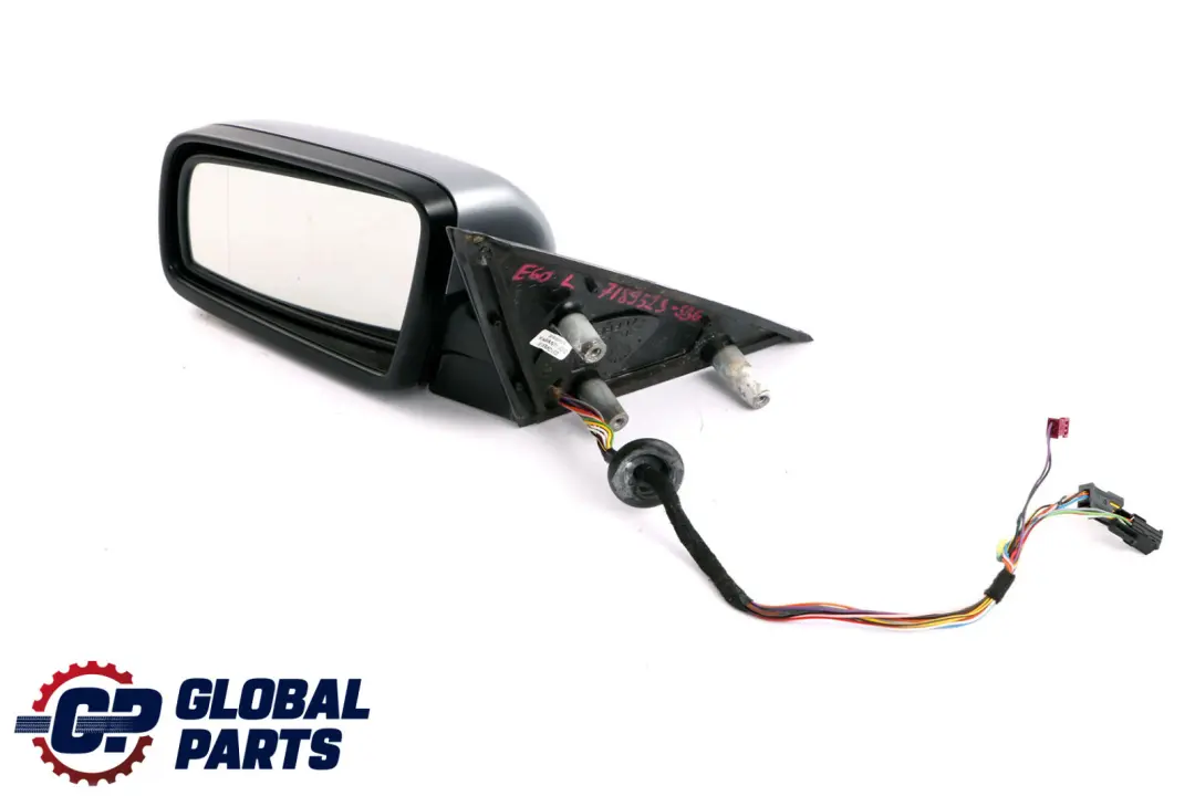 BMW 5 Series E60 E61 Auto Dip Left Wing Mirror N/S Silbergrau Silver Grey A08 - SKU rhd-7189523-SBG - Part number 7189523