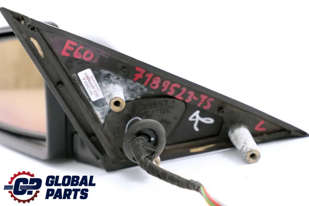 Dip Left Wing Mirror N/S Titansilber Titanium Silver to BMW 5 Series E60 E61 Auto with Part number 7189523 BMW 5 Series E60 E61 Auto Dip Left Wing Mirror N/S Titansilber Titanium Silver - SKU rhd-7189523-TS - Part number 7189523