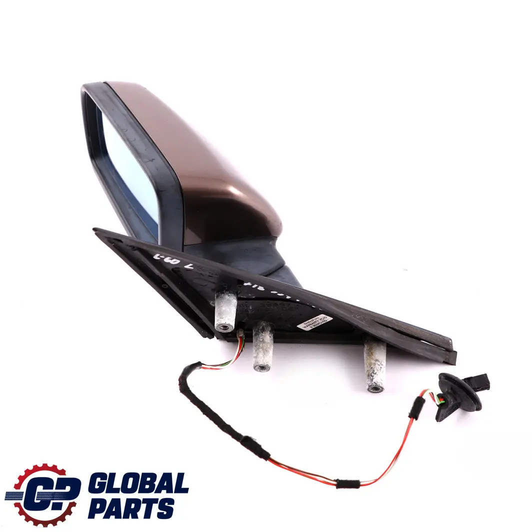 BMW 5 E60 E61 LCI Heated Left Wing Mirror N/S Amethystgrau Metallic A09 Grey - SKU rhd-7189571-AG - Part number 7189571