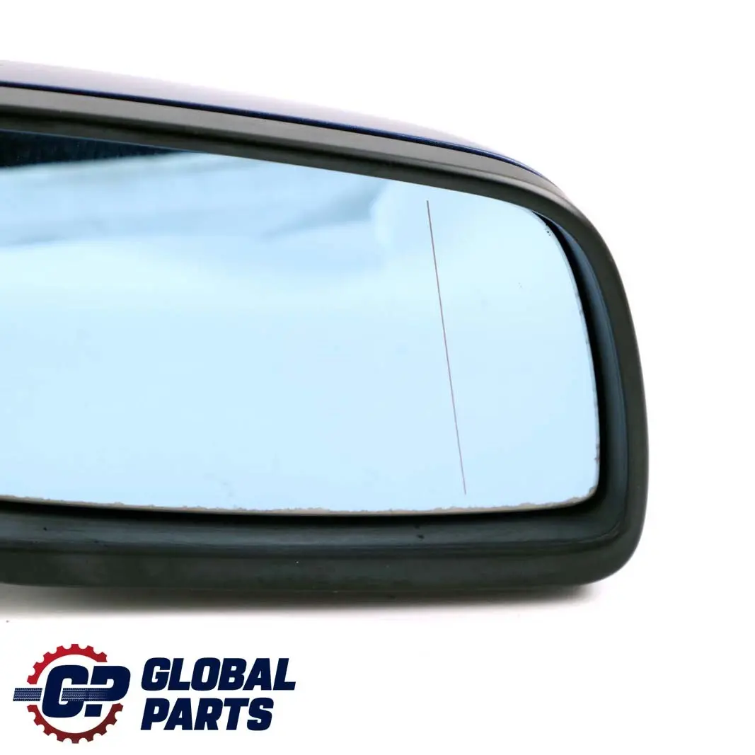 BMW 5 Series E60 E61 LCI Heated Right Wing Mirror O/S Le Mans Blau Blue 381 - SKU rhd-7189572-LMB - Part number 7189572