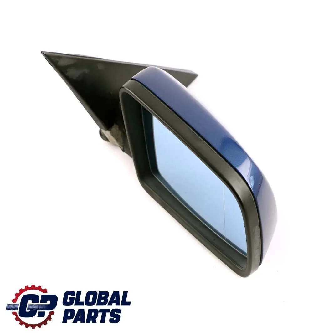 BMW 5 Series E60 E61 LCI Heated Right Wing Mirror O/S Le Mans Blau Blue 381 - SKU rhd-7189572-LMB - Part number 7189572