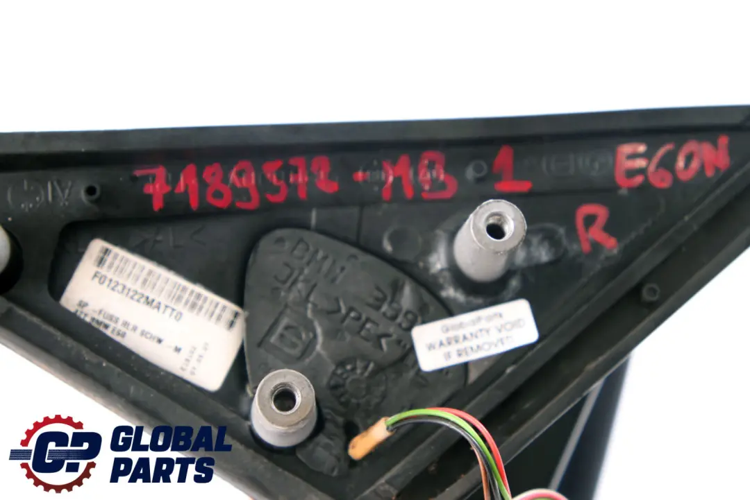 Heated Right Wing Mirror O/S Monacoblau Monaco Blue to BMW 5 Series 1 E60 E61 LCI with Part number 7189572 BMW 5 Series 1 E60 E61 LCI Heated Right Wing Mirror O/S Monacoblau Monaco Blue - SKU rhd-7189572-MB1 - Part number 7189572