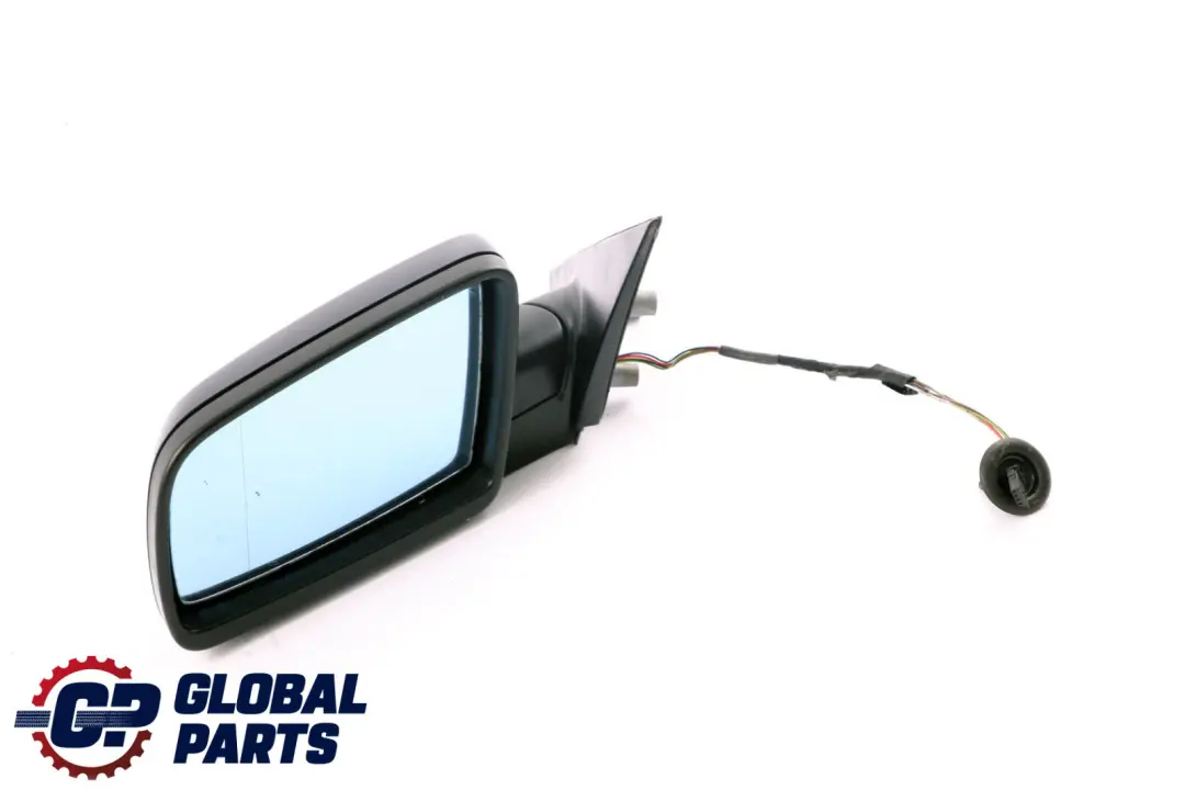 BMW 5 Series 1 E60 E61 LCI Heated Left Wing Mirror N/S Monacoblau Monaco Blue - SKU rhd-7189573-MB1 - Part number 7189573