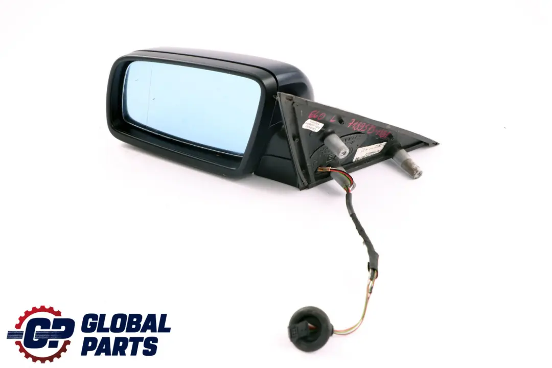 BMW 5 Series 1 E60 E61 LCI Heated Left Wing Mirror N/S Monacoblau Monaco Blue - SKU rhd-7189573-MB1 - Part number 7189573