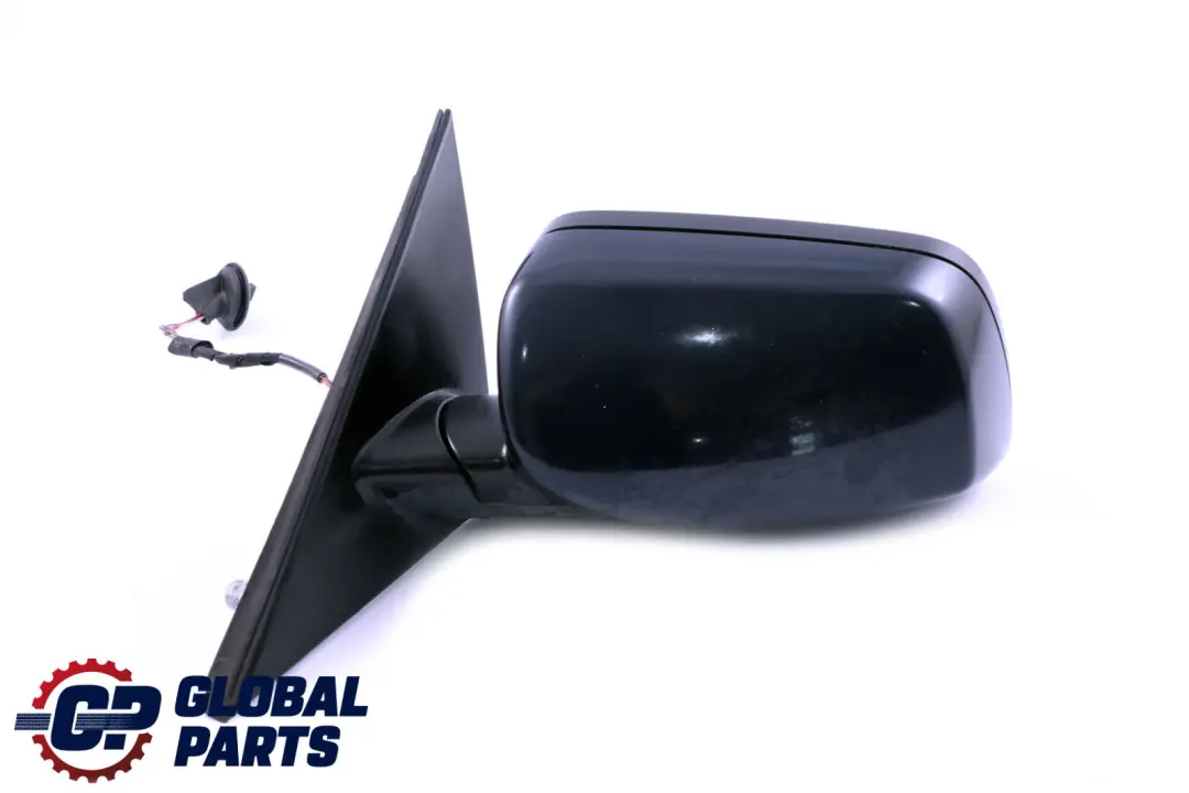 BMW 5 Series 1 E60 E61 LCI Heated Left Wing Mirror N/S Monacoblau Monaco Blue - SKU rhd-7189573-MB1 - Part number 7189573