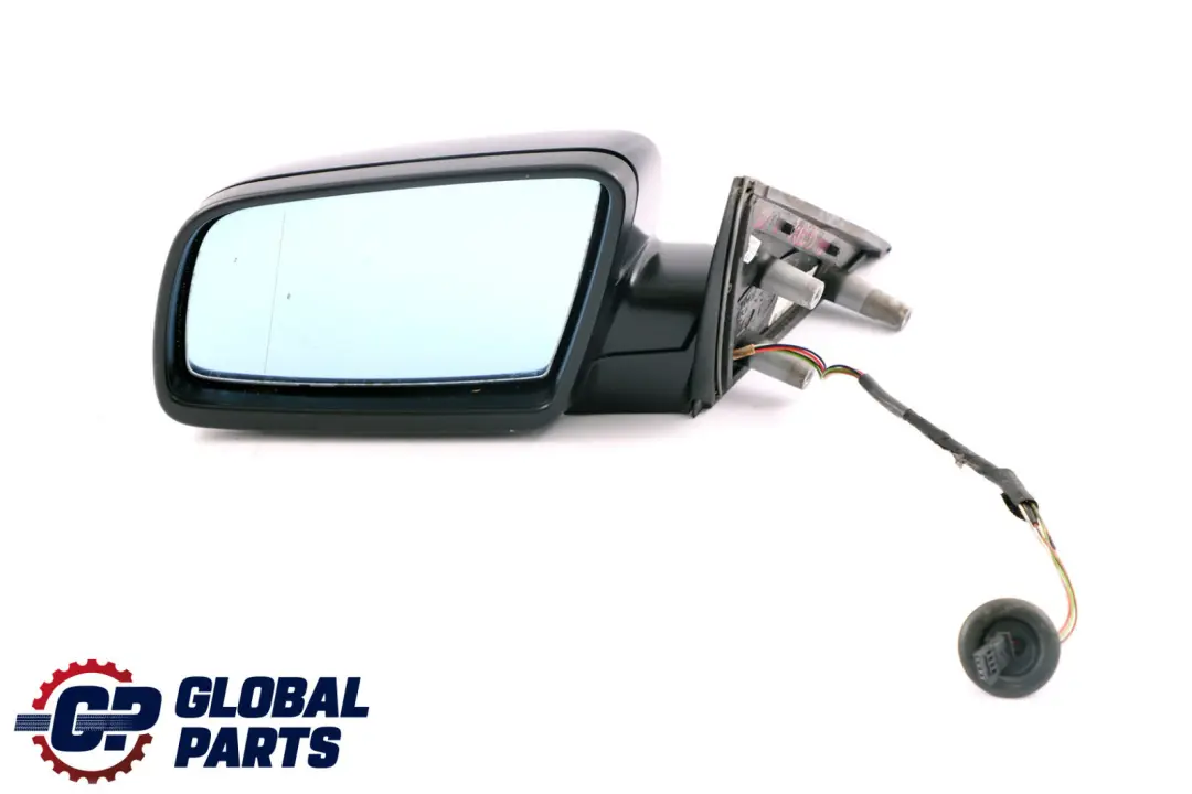 BMW 5 Series 1 E60 E61 LCI Heated Left Wing Mirror N/S Monacoblau Monaco Blue - SKU rhd-7189573-MB1 - Part number 7189573