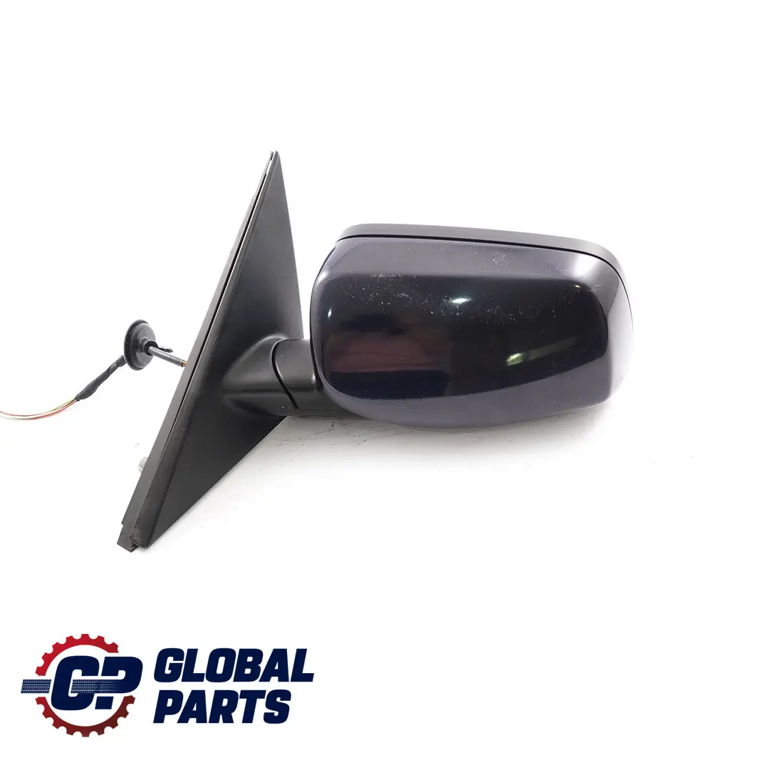 BMW 5 Series 1 E60 E61 LCI Heated Left Wing Mirror N/S Monacoblau Monaco Blue - SKU rhd-7189573-MB2 - Part number 7189573