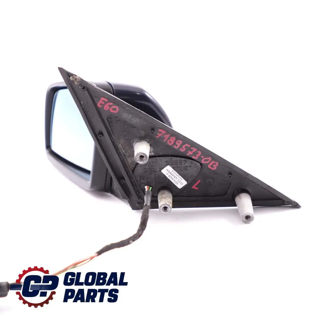 Heated Left Wing Mirror N/S Orientblau Orient Blue 317 to BMW 5 Series E60 E61 LCI with Part number 7189573 BMW 5 Series E60 E61 LCI Heated Left Wing Mirror N/S Orientblau Orient Blue 317 - SKU rhd-7189573-OB - Part number 7189573