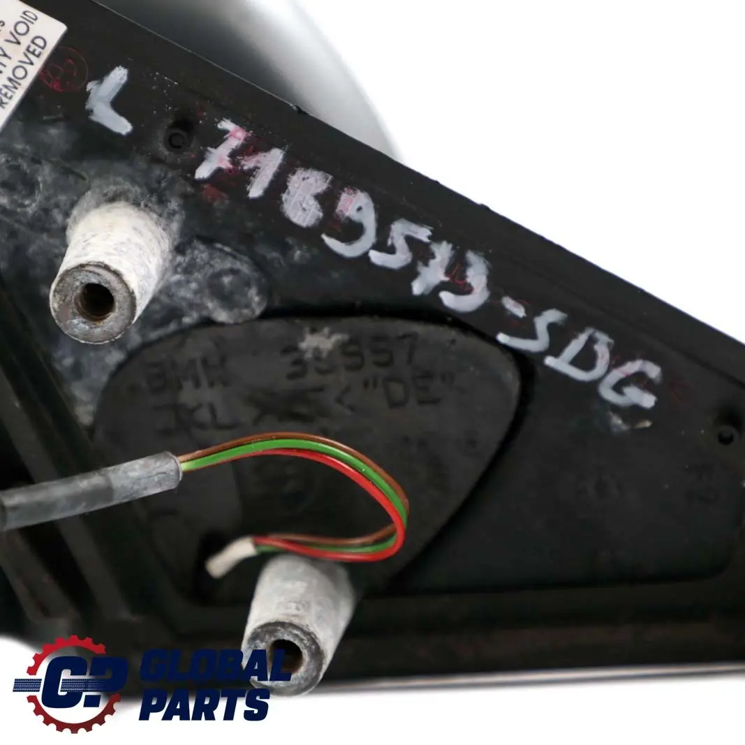 Heated Left Wing Mirror N/S Silbergrau Silber Grau Silver Grey to BMW E60 E61 LCI with Part number 7189573 BMW E60 E61 LCI Heated Left Wing Mirror N/S Silbergrau Silber Grau Silver Grey - SKU rhd-7189573-SBG - Part number 7189573