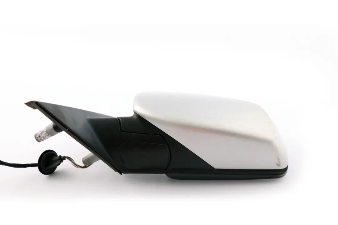 BMW 5 Series E60 E61 LCI Heated Left Wing Mirror N/S Titansilber Titan Silver - SKU rhd-7189573-TS - Part number 7189573