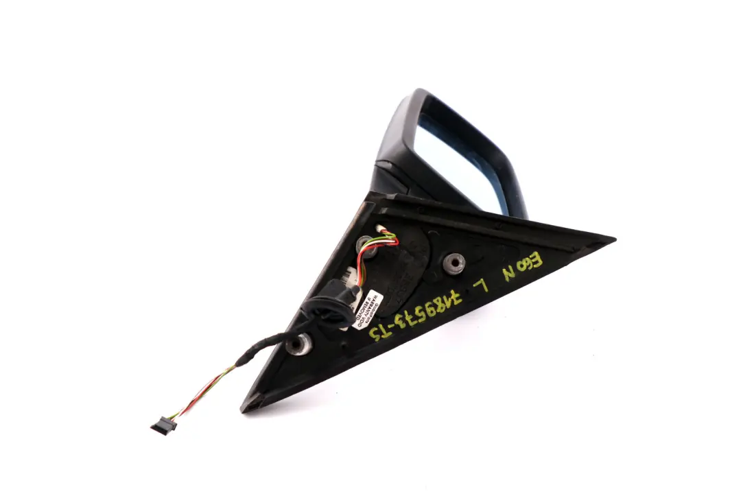 BMW 5 Series E60 E61 LCI Heated Left Wing Mirror N/S Titansilber Titan Silver - SKU rhd-7189573-TS - Part number 7189573