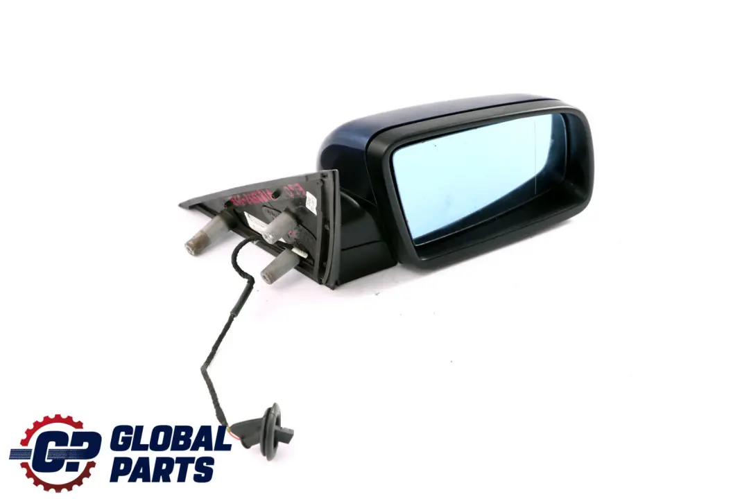 Heated Right Wing Mirror O/S Memory Tiefseeblau Blue to BMW 5 Series E60 E61 LCI with Part number 7189592 BMW 5 Series E60 E61 LCI Heated Right Wing Mirror O/S Memory Tiefseeblau Blue - SKU rhd-7189592-DSB - Part number 7189592