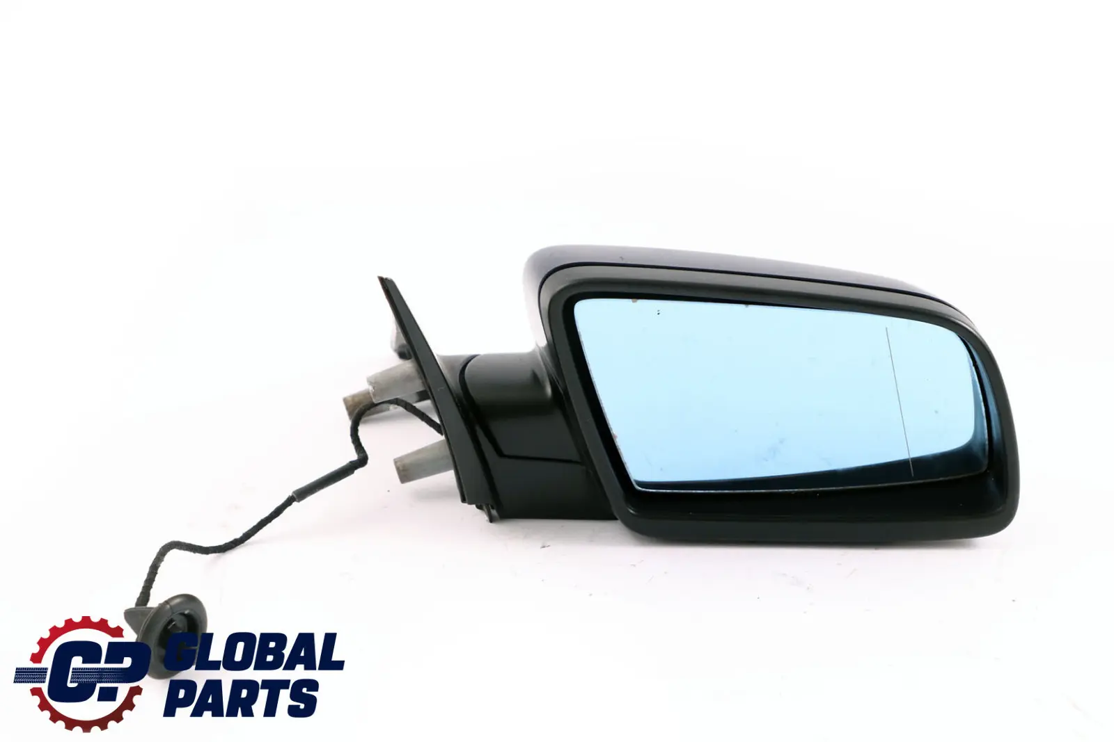 BMW 5 Series E60 E61 LCI Heated Right Wing Mirror O/S Memory Tiefseeblau Blue