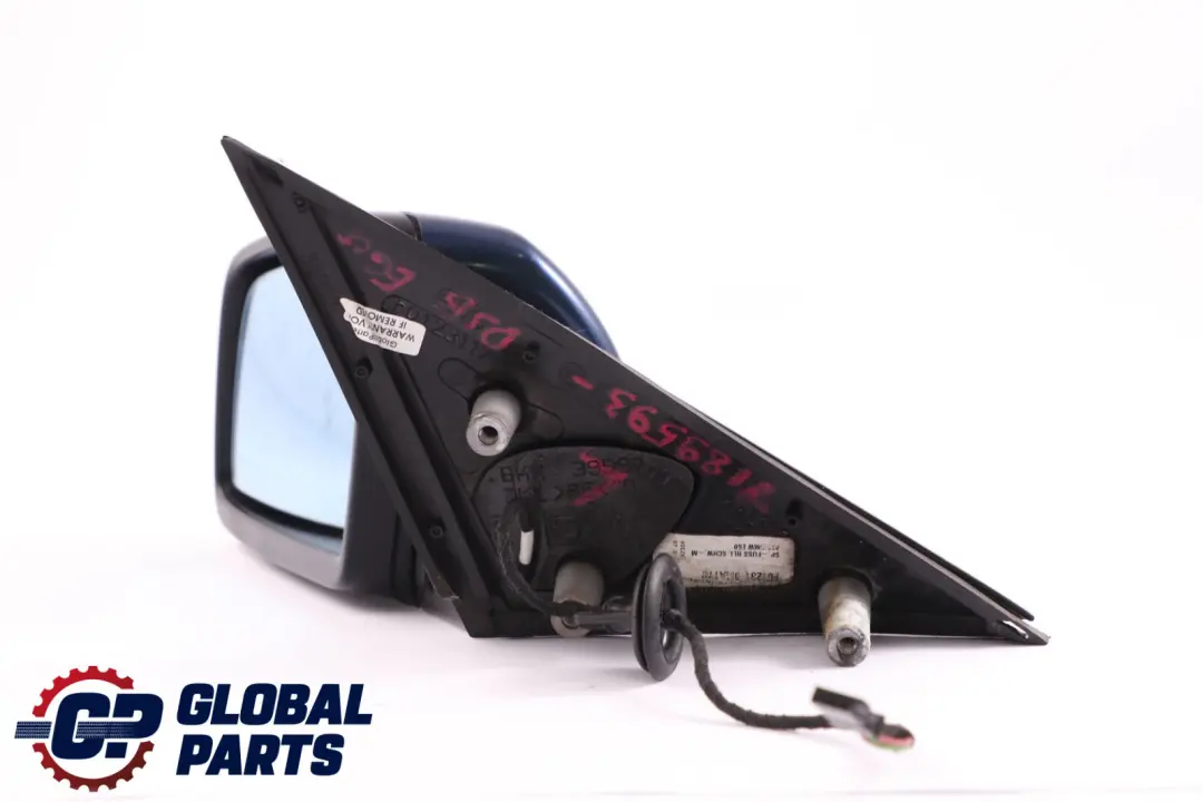 Heated Left Wing Mirror N/S Memory Tiefseeblau Blue to BMW 5 Series E60 E61 LCI with Part number 7189593 BMW 5 Series E60 E61 LCI Heated Left Wing Mirror N/S Memory Tiefseeblau Blue - SKU rhd-7189593-DSB - Part number 7189593