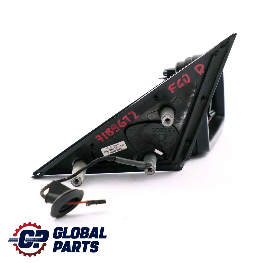 Fold Right Base Wing Mirror O/S Door to BMW 5 Series E60 E61 LCI Power with Part number 7189612 BMW 5 Series E60 E61 LCI Power Fold Right Base Wing Mirror O/S Door - SKU rhd-7189612 - Part number 7189612