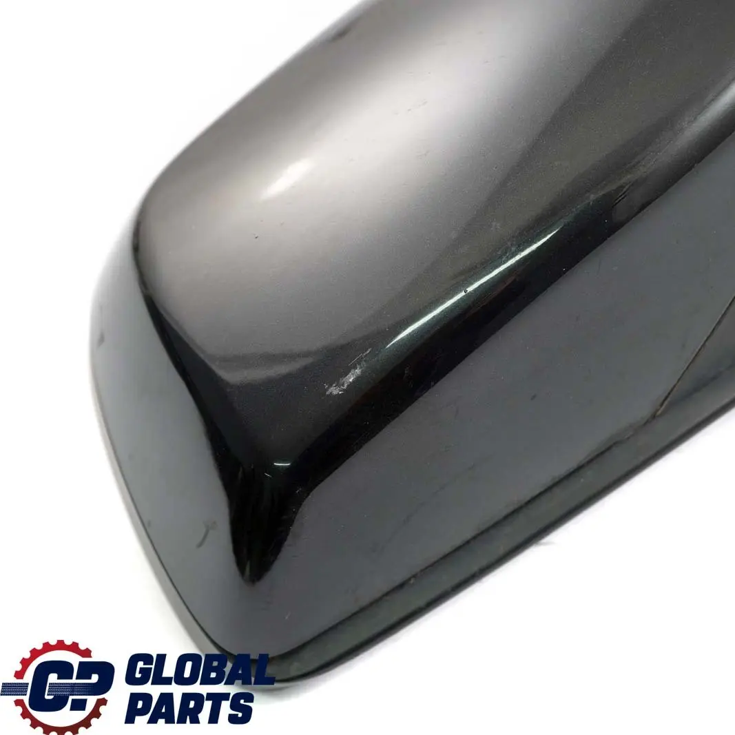 BMW 5 E60 E61 Auto Dip Power Fold Right Wing Mirror O/S Black Sapphire Metallic - SKU rhd-7189612-BS - Part number 7189612