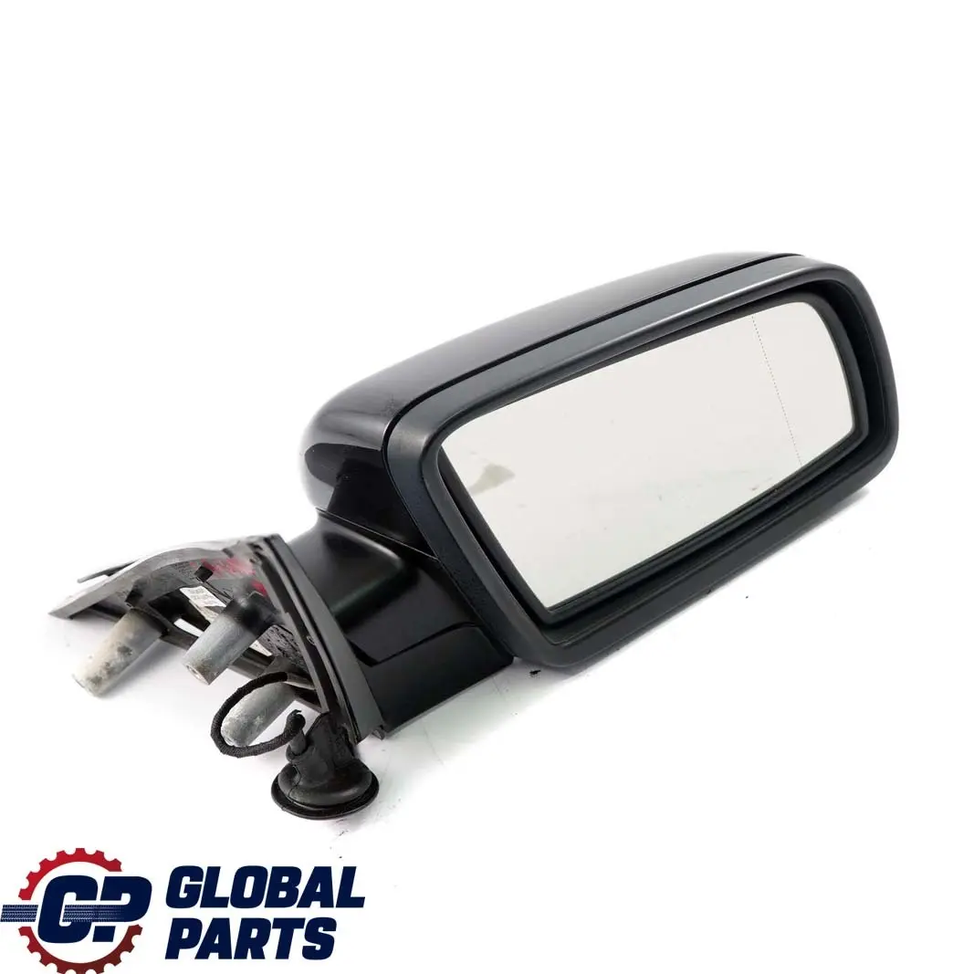 BMW 5 E60 E61 Auto Dip Power Fold Right Wing Mirror O/S Black Sapphire Metallic - SKU rhd-7189612-BS - Part number 7189612