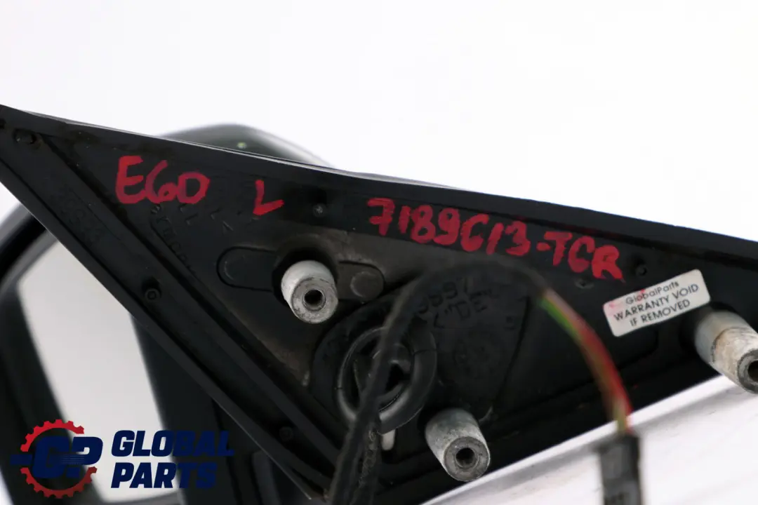 Dip Left Wing Mirror N/S Titangrau II Metallic to BMW 5 Series E60 E61 LCI Auto with Part number 7189613 BMW 5 Series E60 E61 LCI Auto Dip Left Wing Mirror N/S Titangrau II Metallic - SKU rhd-7189613-TGR - Part number 7189613