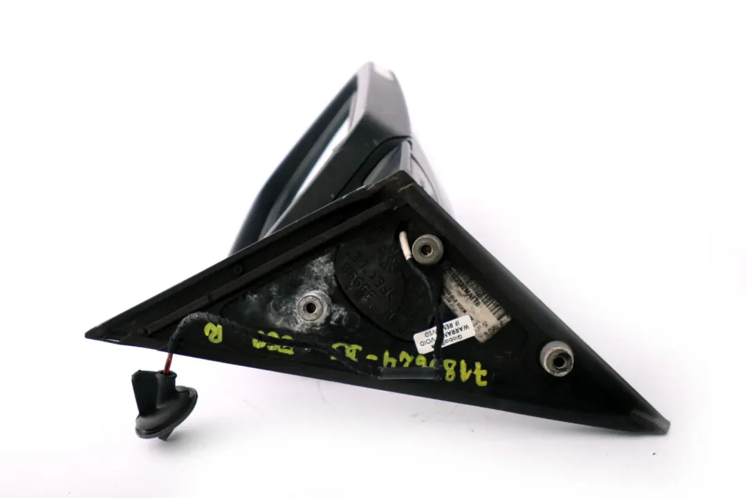 Fold Auto Dip Light Right Wing Mirror O/S Black Sapphire to BMW 5 Series E60 Power with Part number 7189624 BMW 5 Series E60 Power Fold Auto Dip Light Right Wing Mirror O/S Black Sapphire - SKU rhd-7189624-BS - Part number 7189624