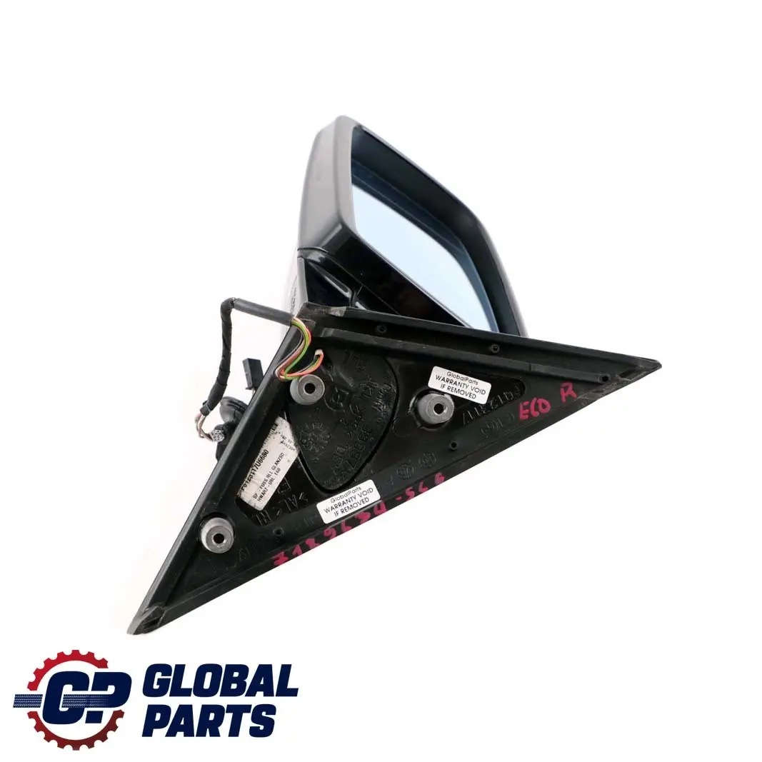 BMW 5 E60 E61 LCI M Sport Left Wing Mirror N/S High Gloss Spacegrau Grey A52 - SKU rhd-7189635-SCG - Part number 7189635