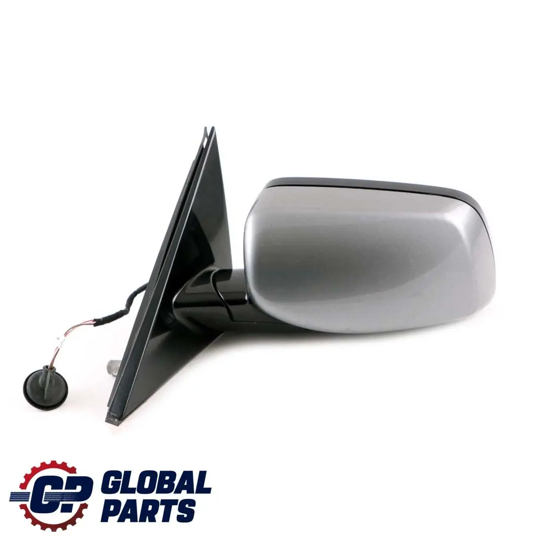 BMW 5 E60 E61 LCI M Sport Left Wing Mirror N/S High Gloss Spacegrau Grey A52 - SKU rhd-7189635-SCG - Part number 7189635