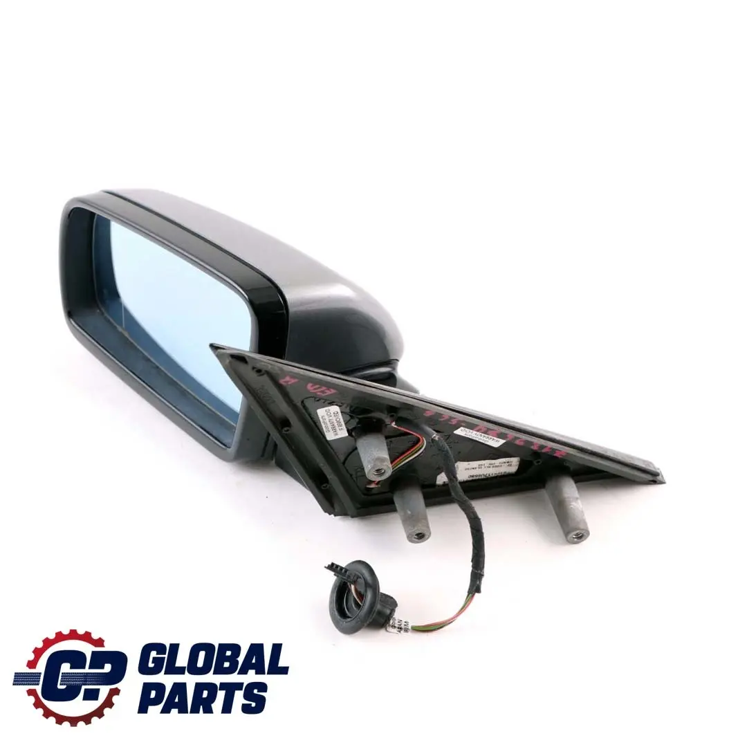 BMW 5 E60 E61 LCI M Sport Left Wing Mirror N/S High Gloss Spacegrau Grey A52 - SKU rhd-7189635-SCG - Part number 7189635